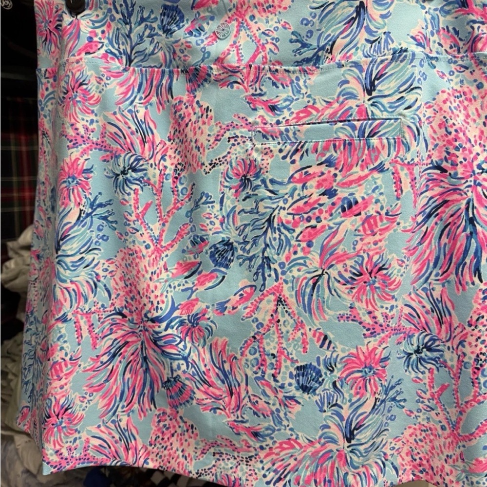 Lilly Pulitzer Monica Luxletic Skort in Pink and Blue